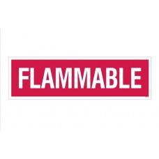 "Flammable" Decal 4''x14''