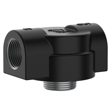 Cim-Tek 50004 Filter Mounting Adaptor, 1&quot; NPT Inlet/Outlet, Cast Iron