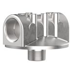 Cim-Tek 50163 810 Series Filter Adaptor, 1 1/2&quot; NPT Inlet/Outlet,  Aluminum