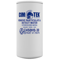 Cim-Tek 70076 450HS-30, Spin-On 30 Micron Particulate/Water Absortion Filter