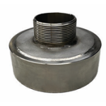 EMCO Stainless Steel fitting - Converts 4-inch NPT Female to 2-inch NPT Male