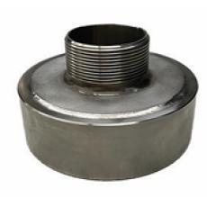 EMCO Stainless Steel fitting - Converts 4-inch NPT Female to 2-inch NPT Male