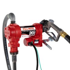 Fill-Rite 12V DC H-Flow Pump with Manual Nozzle 20GPM