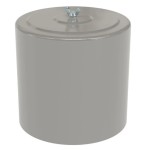 Solberg Inlet Filter Silencer with Weatherhood, 2.5" MNPT connection, 195 SCFM, Polyester Filter element, 5-micron, 99+% efficiency