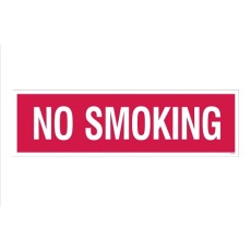 &quot;No Smoking&quot; Decal - 4''x14''
