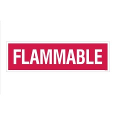 &quot;Flammable&quot; Decal 4''x14''