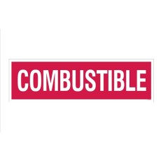 &quot;Combustible&quot; Decal 4''x14''