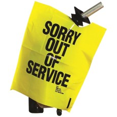 &quot;Out of Service&quot; Yellow Bags - Box of 12